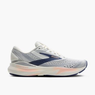 Brooks Adrenaline GTS 24 - Grau/Blaues Band/Pfirsich Brooks Adrenaline GTS 24 - Grau/Blaues Band/Pfirsich